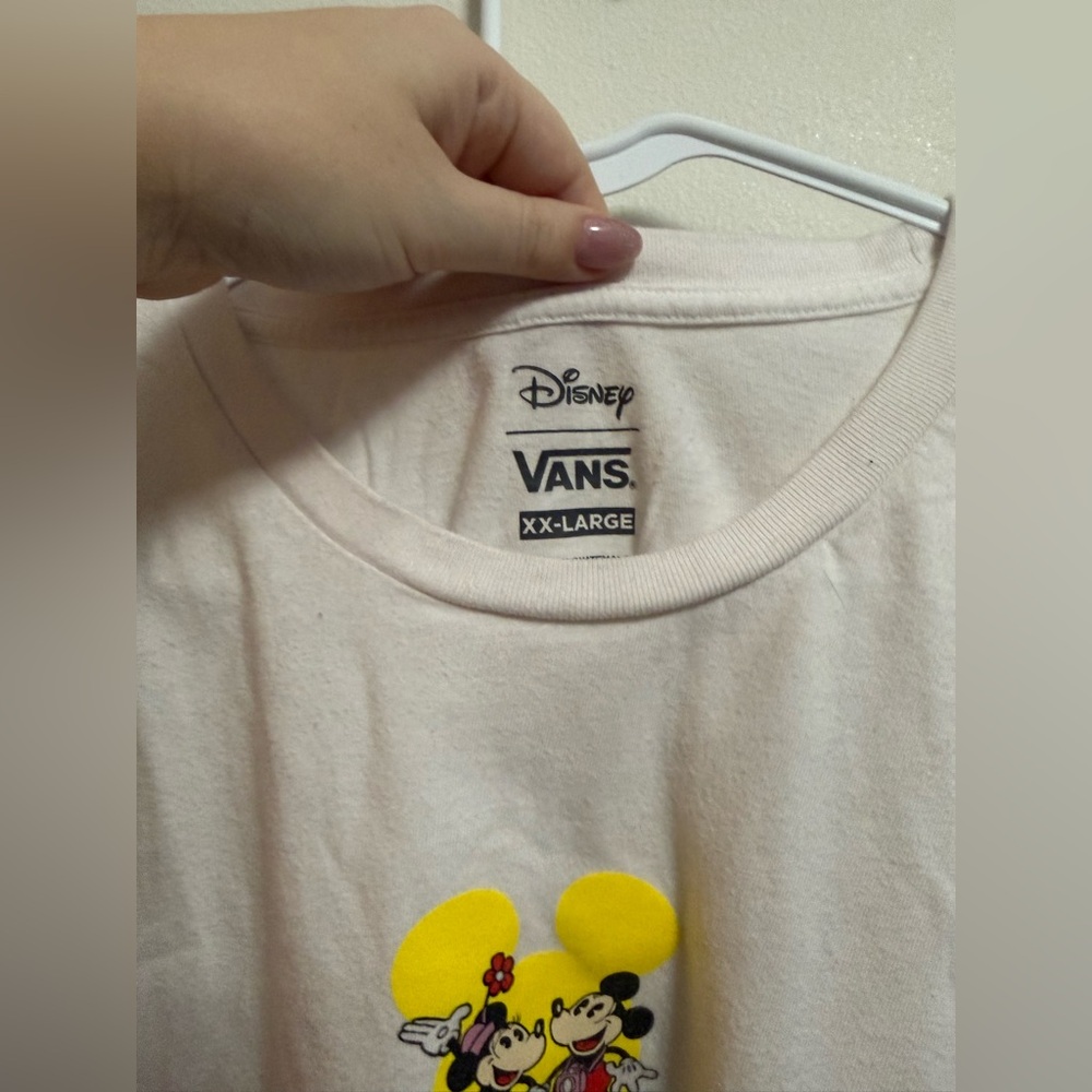 Vans Disney Exclusive White Tee‎ with Minnie & Mickey Graphic - Size XXL - Picture 4 of 6